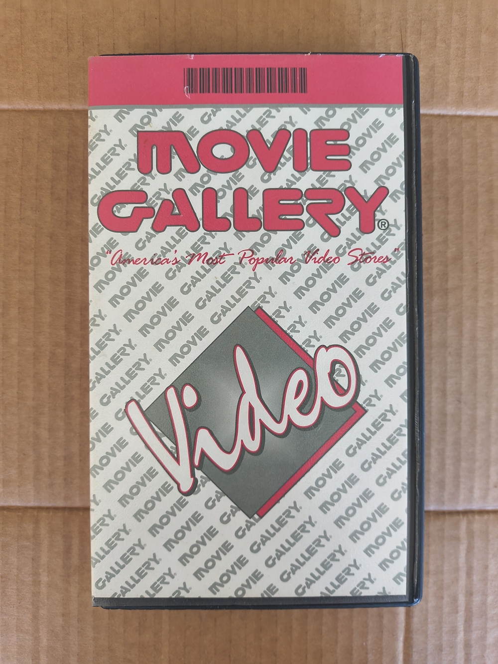 Movie Gallery Video VHS Tape - Pink, Gray, White